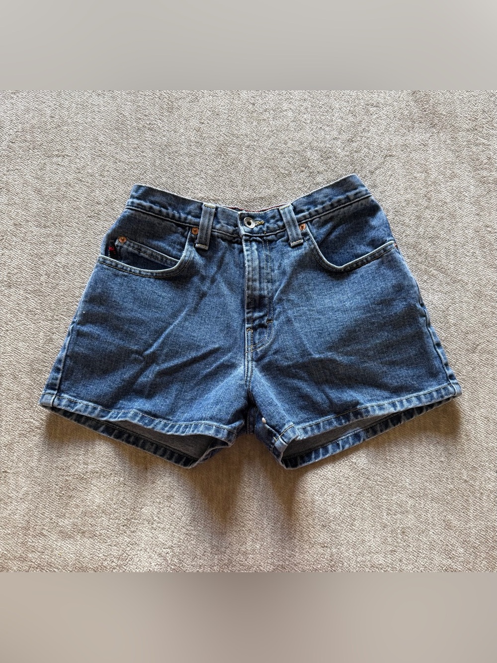 VTG JNCO Dark Blue Denim High-Waist Jean Shorts - 7 - Picture 2 of 7